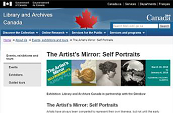 加拿大LAC「藝術家的鏡子：自畫像」展覽