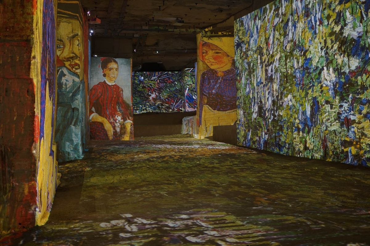 圖3 光之採石場於2012年首創沉浸式藝術展「梵谷‧高更 色彩藝術家（Gauguin, Van Gogh, les peintres de la couleur）」