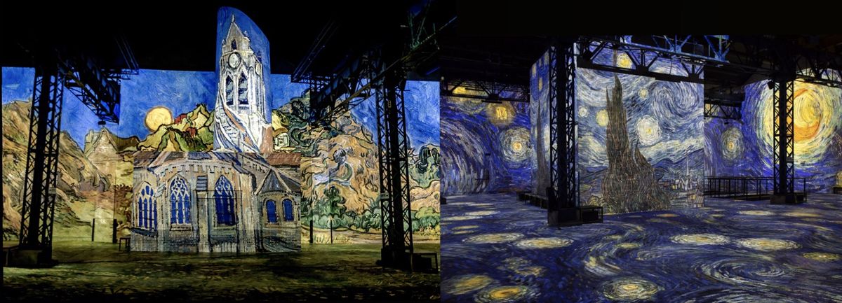 圖5 光之工坊2019年「梵谷，星夜（Van Gogh, La nuit étoilée）」展場一景
