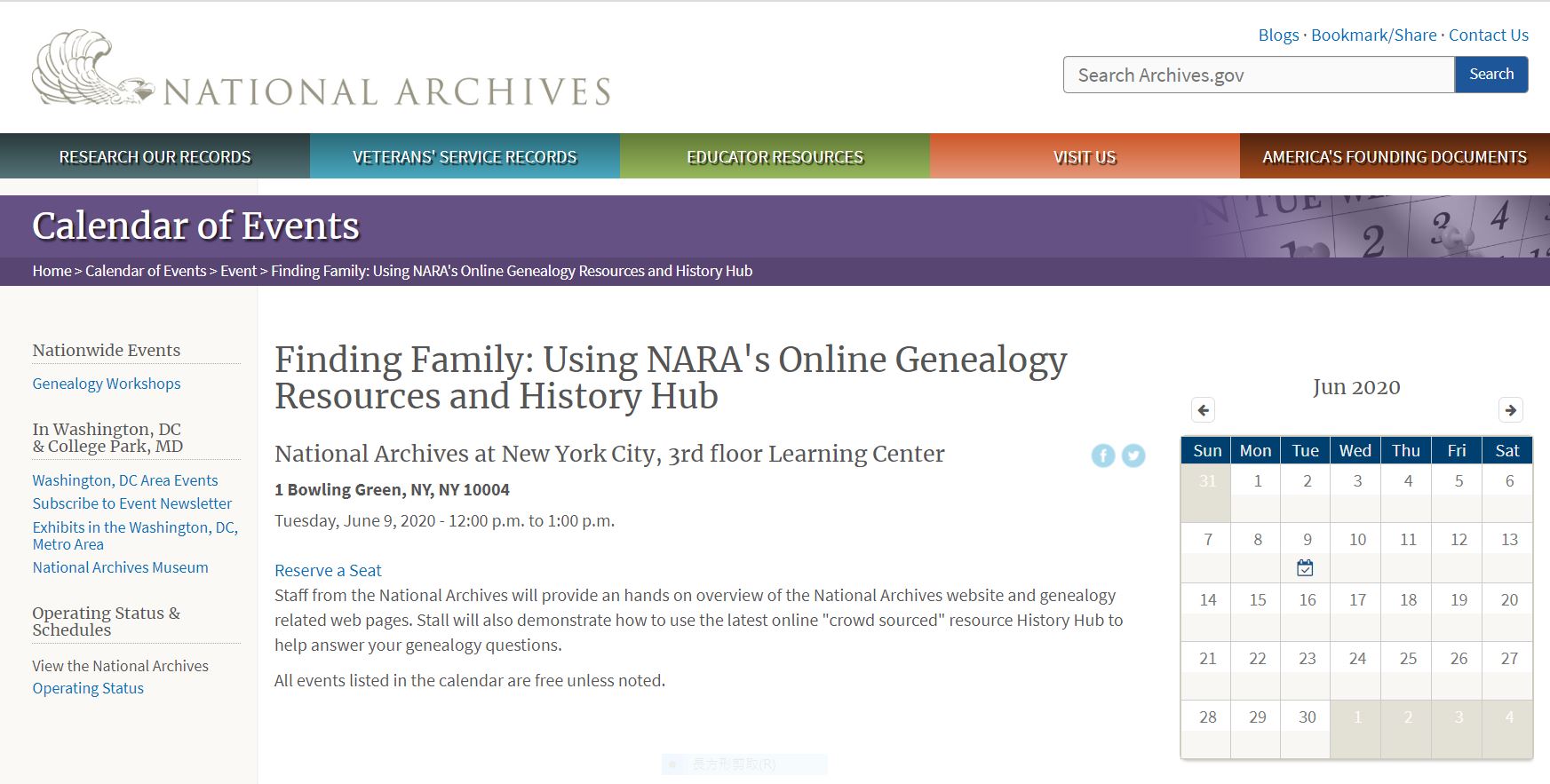 探索家族脈絡：NARA族譜資源與歷史資訊介紹