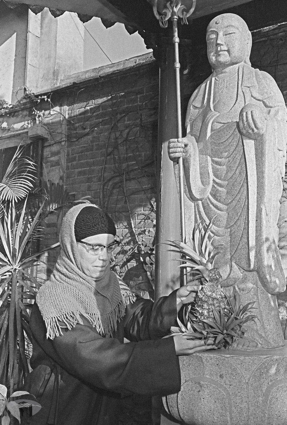 圖1 1965年民眾供奉鳳梨祭品