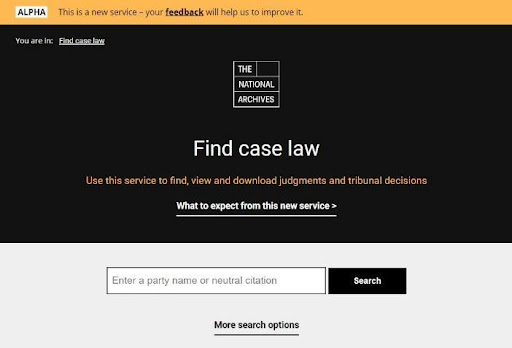 英國國家檔案館首度公開司法判例資料庫