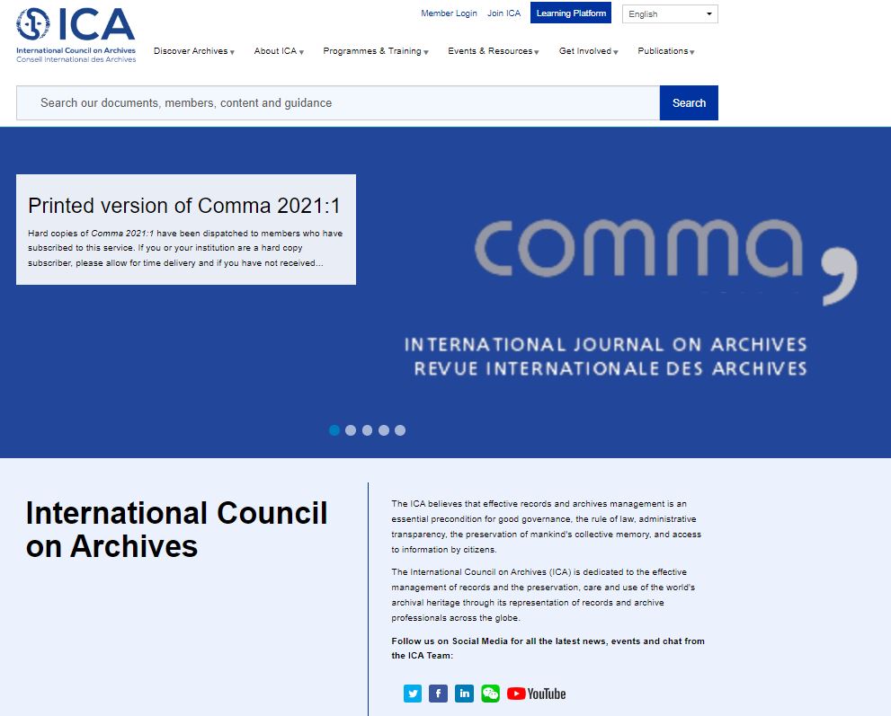 躍向國際 檔案局成為ICOMOS及ICA會員