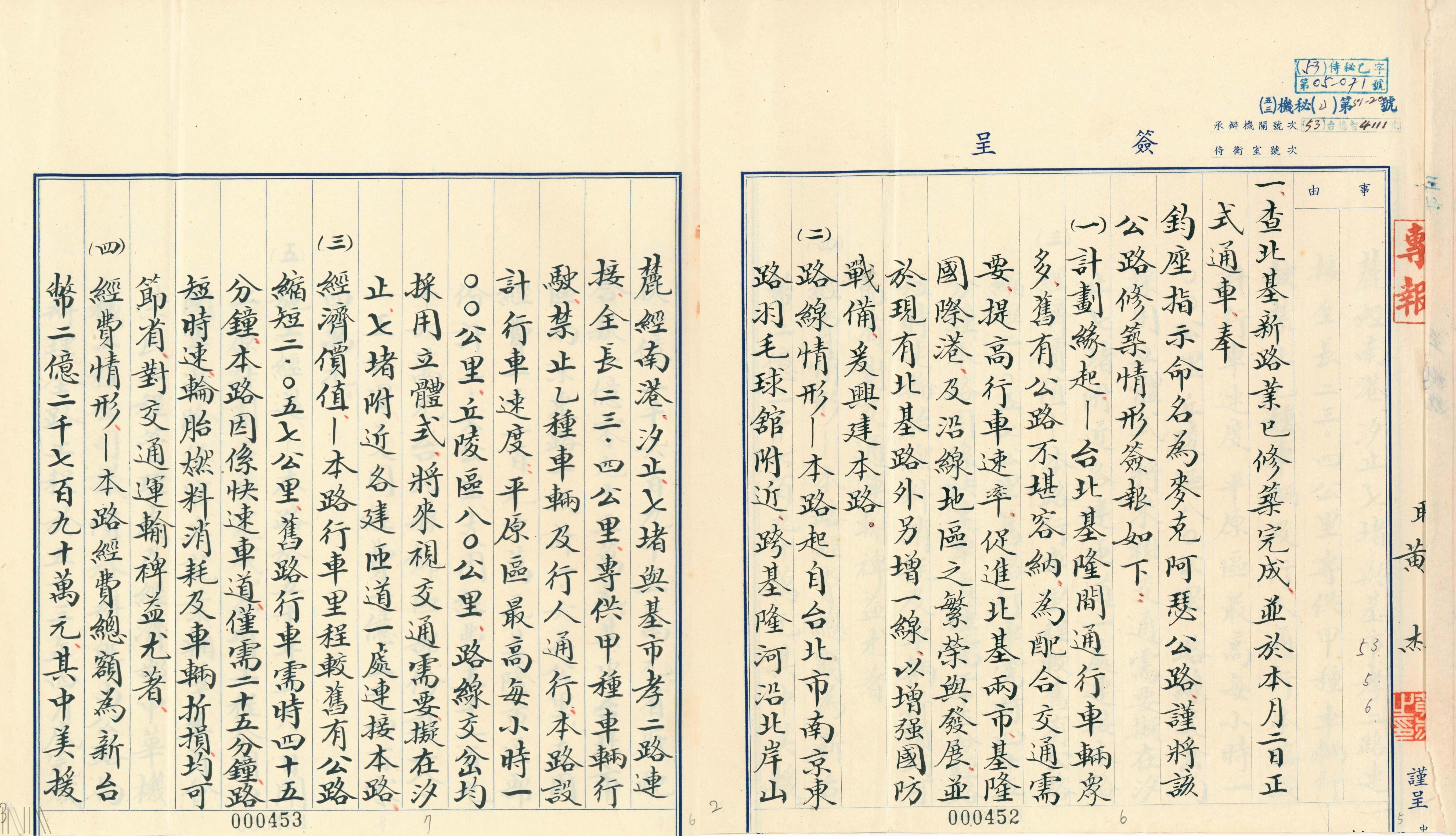 圖6 戰後政府推動北基新路（後稱麥克阿瑟公路）修築情況
