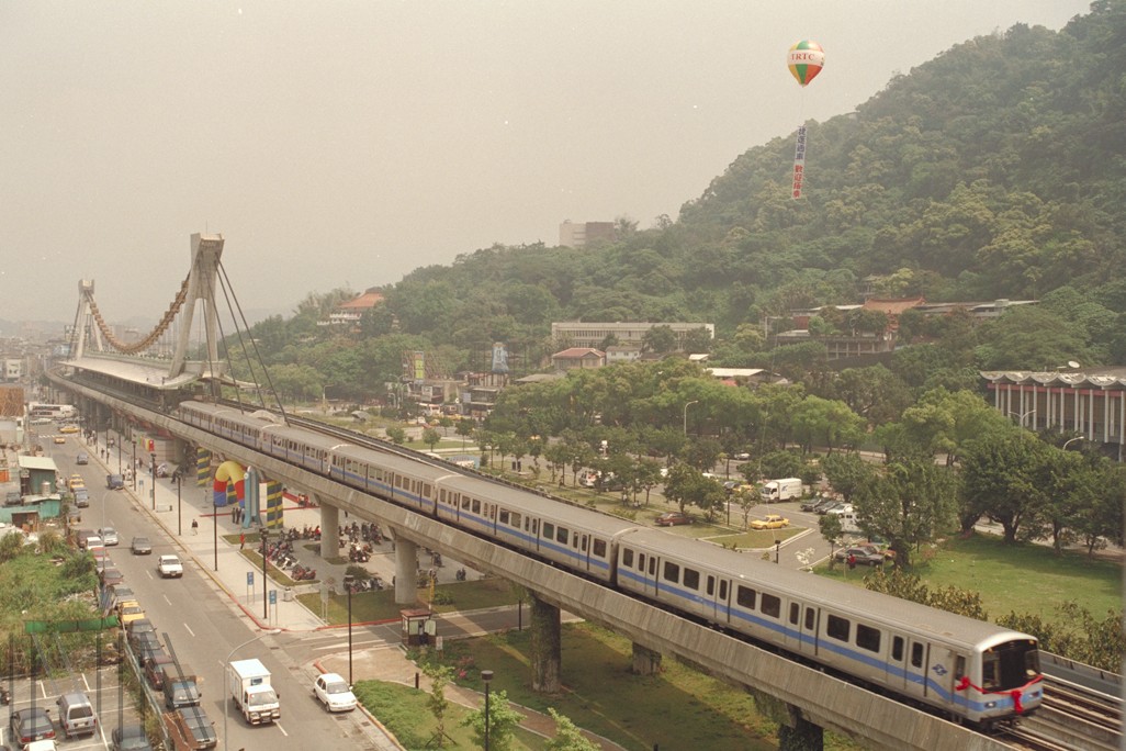 圖14 1997年底，淡水至臺北車站段通車啟用