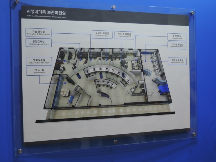 韓國國家檔案館-影音檔案保存修護部門作業區劃