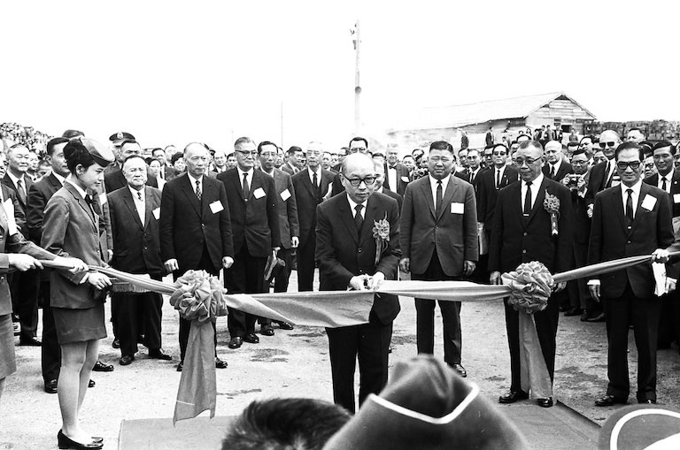 圖5 副總統嚴家淦出席澎湖跨海大橋通車典禮