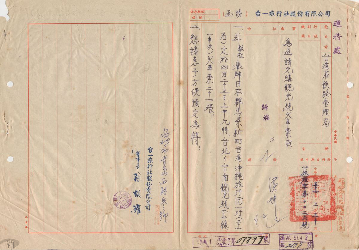 圖6 旅行社請購觀光號火車票