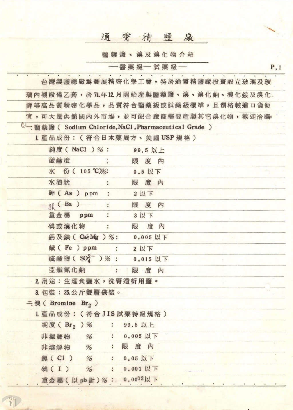 圖13 通霄精鹽廠副產品醫藥鹽介紹