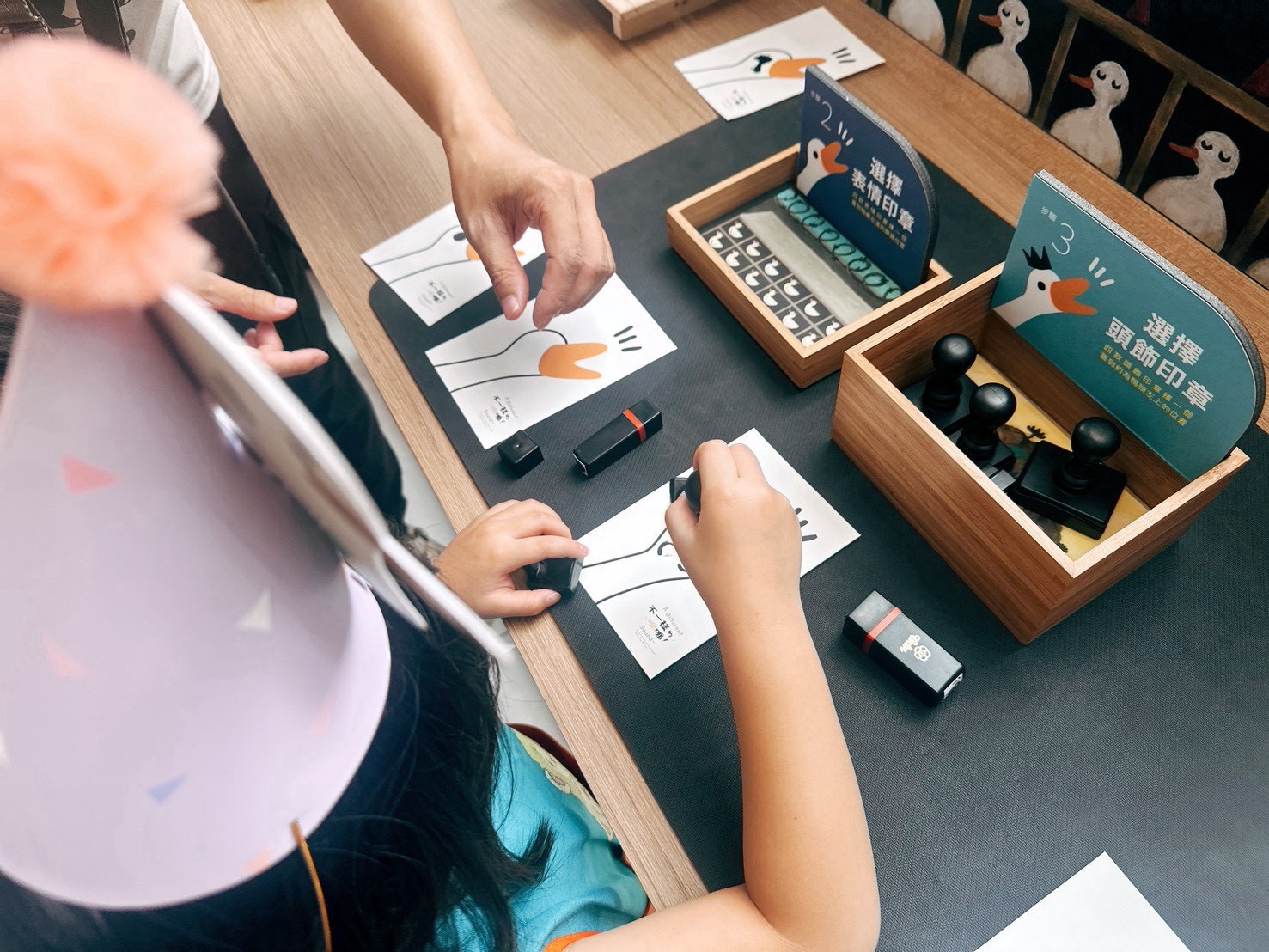 圖7 展區內可以創作屬於自己的獨特鴨鴨